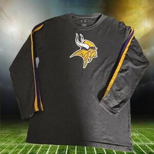 Y2K NFL Vikings Graphic Long Sleeve Shirt